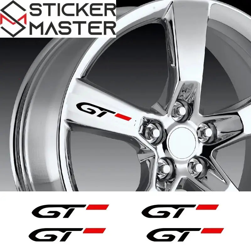 GT Line Sticker Seti | Peugeot Jant ve Kapı Kolu İçin Sportif Decal (4 Adet) Sticker Master
