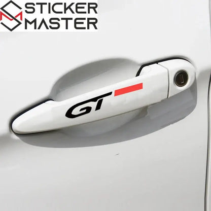 GT Line Sticker Seti | Peugeot Jant ve Kapı Kolu İçin Sportif Decal (4 Adet) Sticker Master