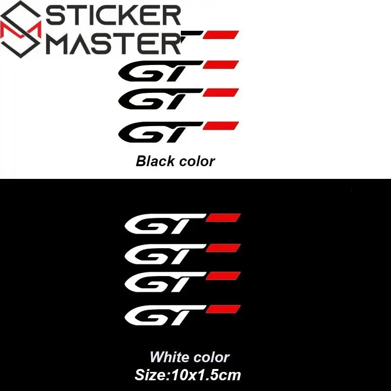 GT Line Sticker Seti | Peugeot Jant ve Kapı Kolu İçin Sportif Decal (4 Adet) Sticker Master