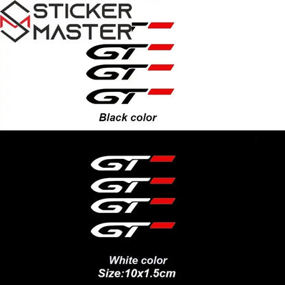 GT Line Sticker Seti | Peugeot Jant ve Kapı Kolu İçin Sportif Decal (4 Adet) Sticker Master