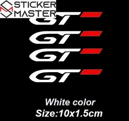 GT Line Sticker Seti | Peugeot Jant ve Kapı Kolu İçin Sportif Decal (4 Adet) Sticker Master