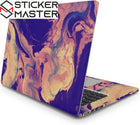 Galaksi Mermer Laptop Sticker Soyut Tasarım Seti | Sticker Master