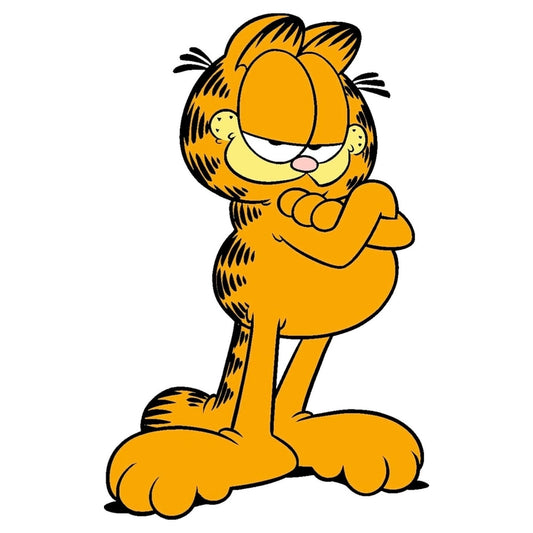 Sticker Master Garfield Dik Sticker Motorsiklet,Kask,Laptop,Motor Ve Oto Araç Sticker 15X10 Cm Renkli