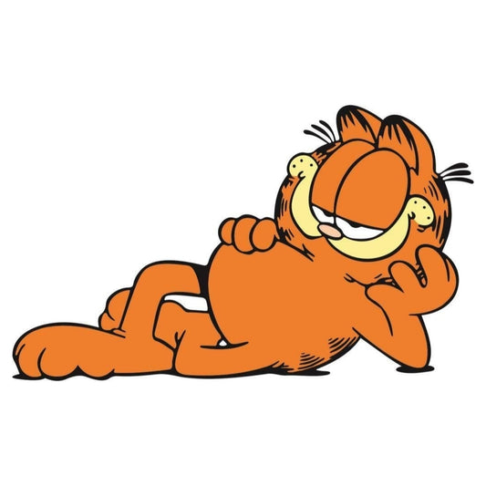 Sticker Master Garfield Motorsiklet,Kask,Laptop,Motor Ve Oto Araç Sticker 13X8 Cm