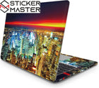 Gece Şehri Laptop Sticker - Işıltılı Manzara | Sticker Master