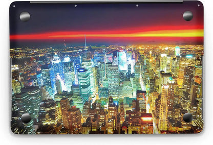 Sticker Master City Sunset Evrensel Sticker Dizüstü Bilgisayar Vinil Sticker Decal 12" 13" 13.3" 14" 15" 15.4" 15.6 inç Dizüstü Bilgisayar Çıkartma Koruyucu Macbook Asus - Sticker Master