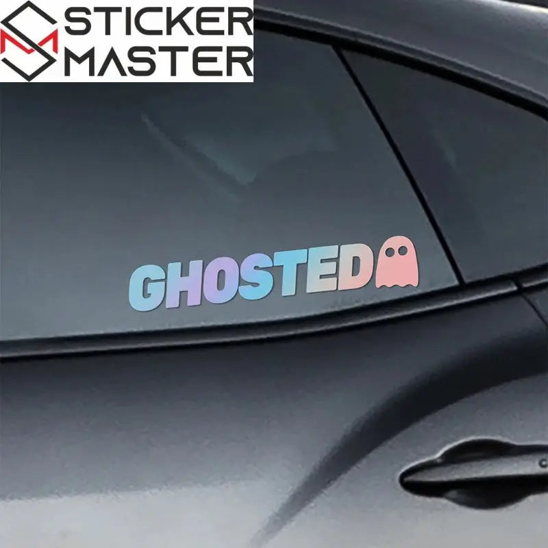 Ghosted Sticker | Hayalet İkonlu JDM Tarzı Yazı Decal (23.5 cm) Sticker Master