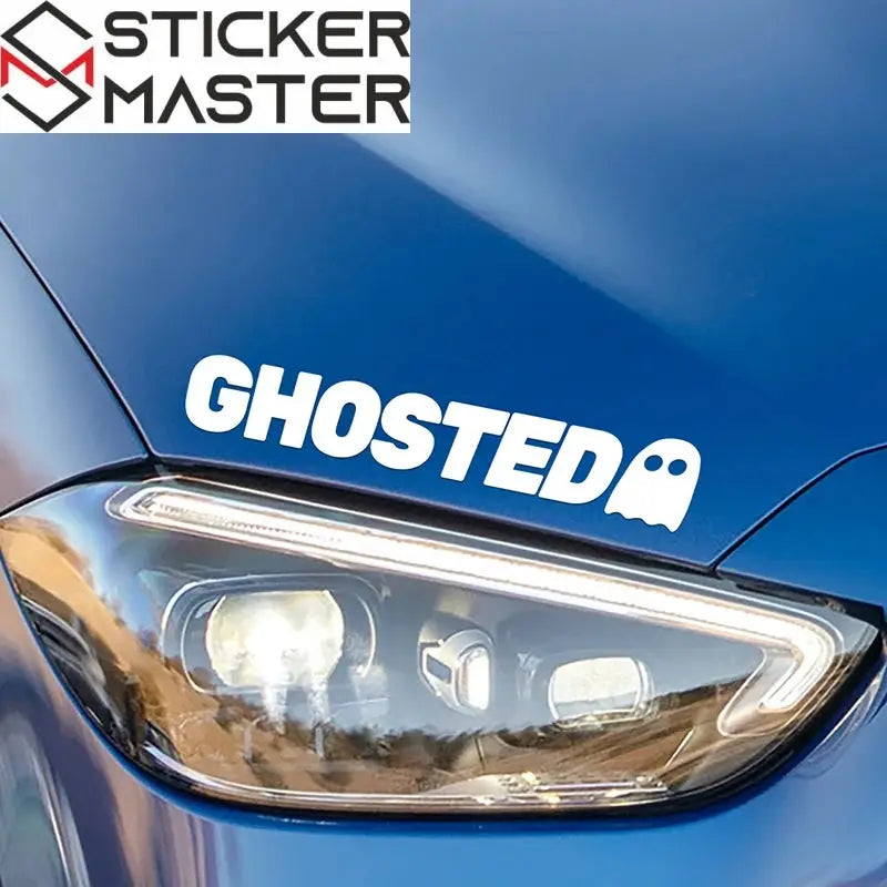 Ghosted Sticker | Hayalet İkonlu JDM Tarzı Yazı Decal (23.5 cm) Sticker Master