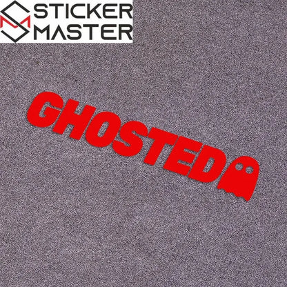 Ghosted Sticker | Hayalet İkonlu JDM Tarzı Yazı Decal (23.5 cm) Sticker Master