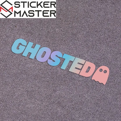 Ghosted Sticker | Hayalet İkonlu JDM Tarzı Yazı Decal (23.5 cm) Sticker Master