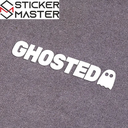 Ghosted Sticker | Hayalet İkonlu JDM Tarzı Yazı Decal (23.5 cm) Sticker Master