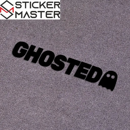 Ghosted Sticker | Hayalet İkonlu JDM Tarzı Yazı Decal (23.5 cm) Sticker Master