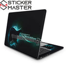 Gitar Desenli Laptop Sticker Music Guitar Siyah Kaplama | Sticker Master
