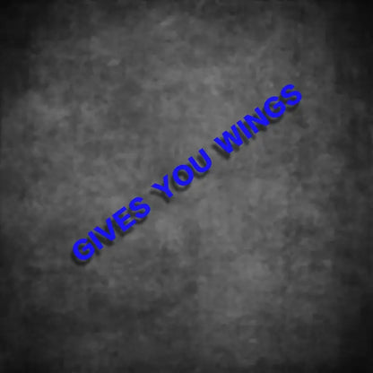 Gives You Wings Sticker | Motosiklet Kask ve Vizör İçin Kanatlandıran Decal (15x1 cm) Sticker Master