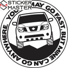 Go Anywhere Sticker - 4x4 Off-Road Macerası | Sticker Master