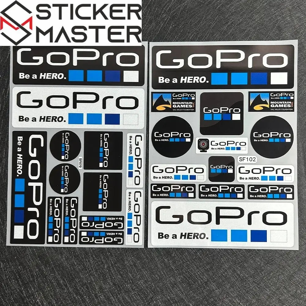 Sticker Master GoPro HERO Extreme Sports Sticker Motor Araç Çıkartma Etiket - Sticker Master