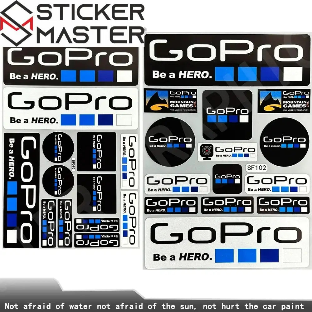 Sticker Master GoPro HERO Extreme Sports Sticker Motor Araç Çıkartma Etiket - Sticker Master