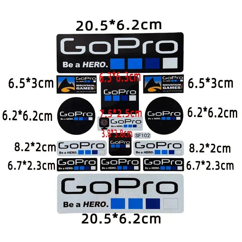 Sticker Master GoPro HERO Extreme Sports Sticker Motor Araç Çıkartma Etiket - Sticker Master