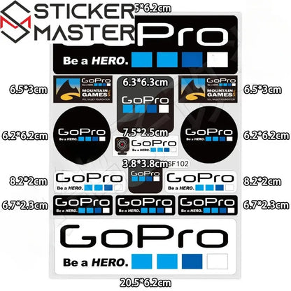 Sticker Master GoPro HERO Extreme Sports Sticker Motor Araç Çıkartma Etiket - Sticker Master