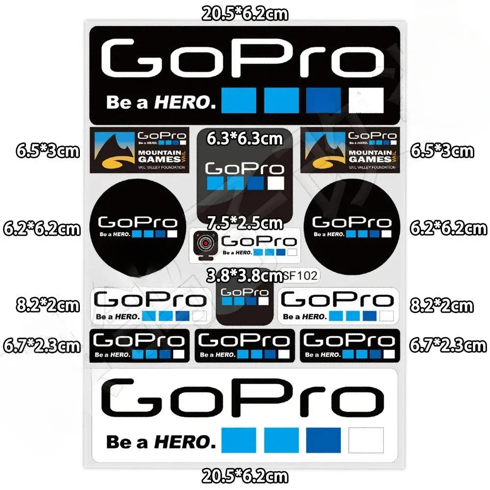 Sticker Master GoPro HERO Extreme Sports Sticker Motor Araç Çıkartma Etiket - Sticker Master