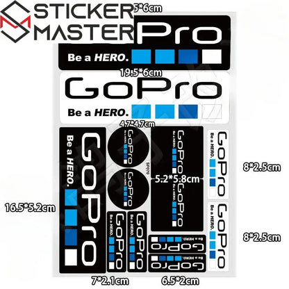 Sticker Master GoPro HERO Extreme Sports Sticker Motor Araç Çıkartma Etiket - Sticker Master