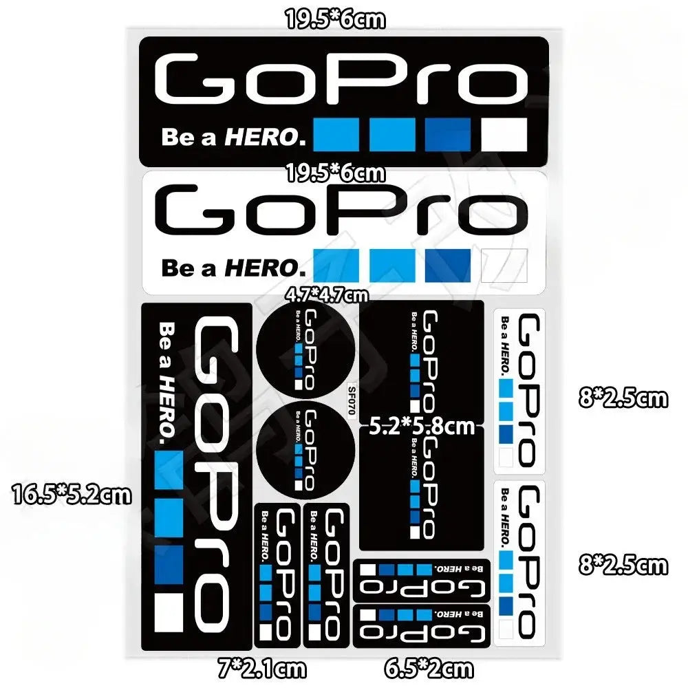 Sticker Master GoPro HERO Extreme Sports Sticker Motor Araç Çıkartma Etiket - Sticker Master