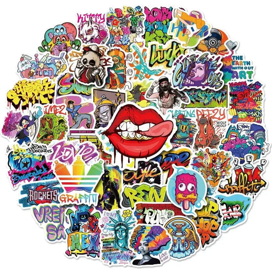 Graffiti Sticker Seti (50 Adet) Sokak Sanatı Etiketi | Sticker Master - Sticker Master