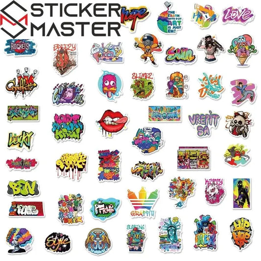 Graffiti Sticker Seti (50 Adet) Sokak Sanatı Etiketi | Sticker Master - Sticker Master