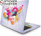Graffiti Tarzı Laptop Sticker Soyut Renkli Tasarım Seti | Sticker Master