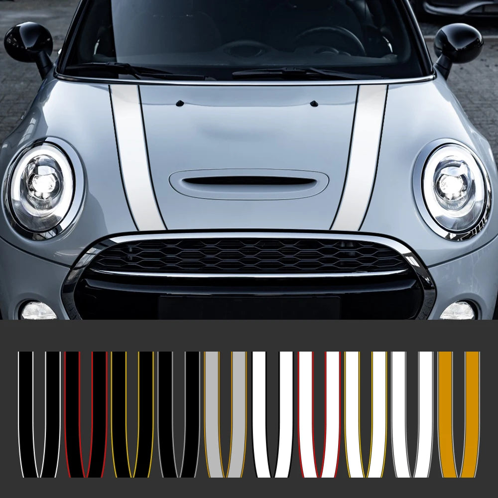 Mini Cooper Kaput Şerit Sticker Seti - Sticker Master