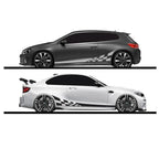 Sticker Master Yarış Çizgili Damalı Bayrak Araba Sticker Seti (2 Adet) Sticker Master