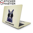Havalı Kedi Laptop Sticker 'Cheesy' Tasarım Seti | Sticker Master