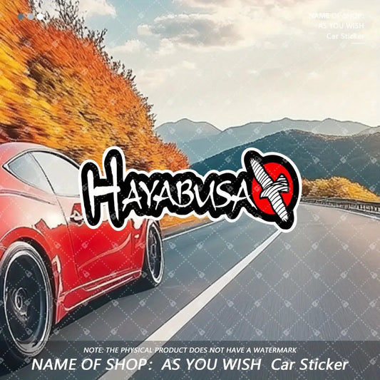 Hayabusa Graffiti Logo Sticker | Araç, Motor ve Laptop Sticker - Sticker Master