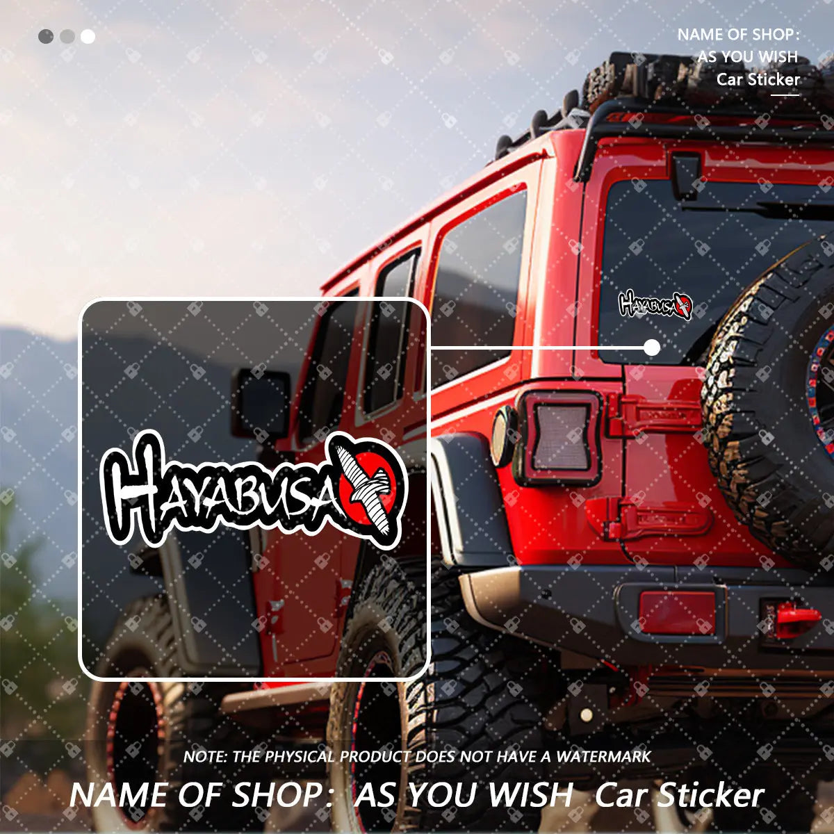 Hayabusa Graffiti Logo Sticker | Araç, Motor ve Laptop Sticker - Sticker Master