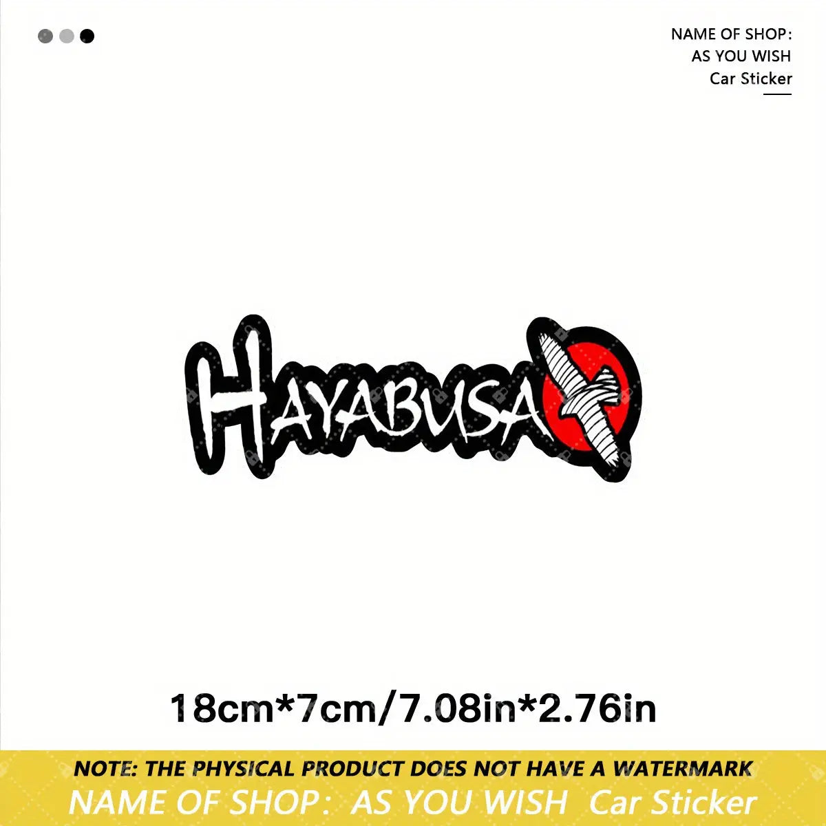 Hayabusa Graffiti Logo Sticker | Araç, Motor ve Laptop Sticker - Sticker Master