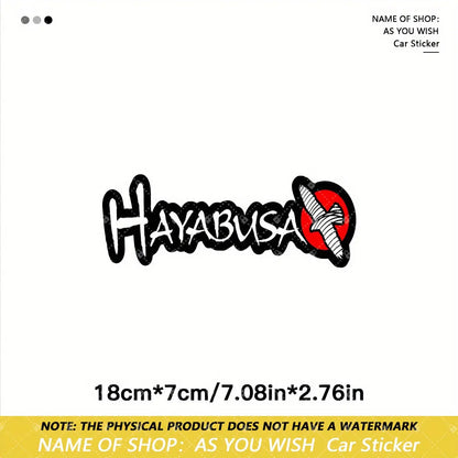Hayabusa Graffiti Logo Sticker | Araç, Motor ve Laptop Sticker - Sticker Master