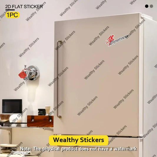 Hayabusa Kırmızı Kanji Logo Sticker Seti (2 Adet) | Sticker Master - Sticker Master