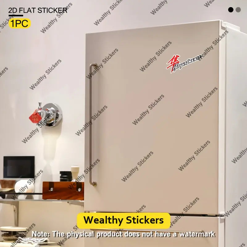 Hayabusa Kırmızı Kanji Logo Sticker Seti (2 Adet) | Sticker Master - Sticker Master