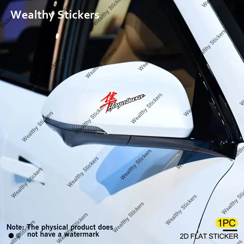 Hayabusa Kırmızı Kanji Logo Sticker Seti (2 Adet) | Sticker Master - Sticker Master