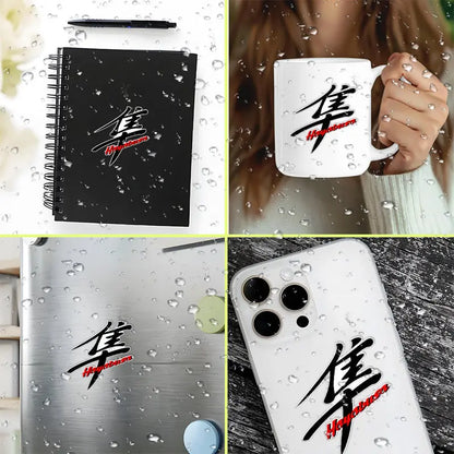 Hayabusa Kırmızı Yazılı Logo Sticker | Sticker Master - Sticker Master