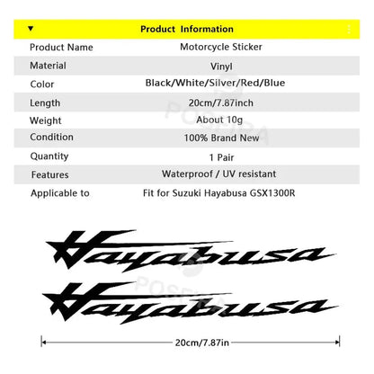 Hayabusa Yazı Tipi Sticker Seti