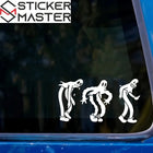 Hayalet Tarzı 3'lü Oto Sticker 20 cm