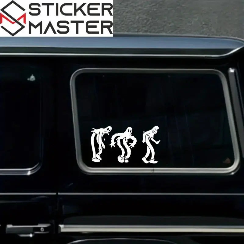 Hayalet Sticker | Ghostmane Tarzı Yürüyen 3'lü Oto Decal (20 cm) - Sticker Master