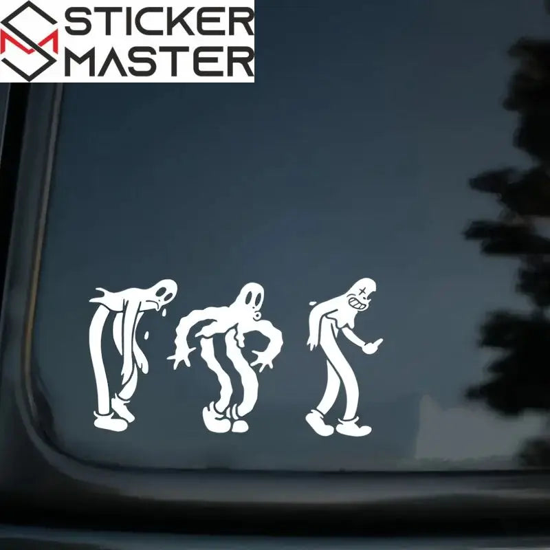 Hayalet Sticker | Ghostmane Tarzı Yürüyen 3'lü Oto Decal (20 cm) - Sticker Master