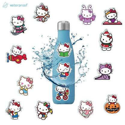 Hello Kitty ve Kuromi Sticker Seti | 50 Adet Suya Dayanıklı Sanrio Çıkartma Paketi Sticker Master