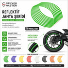 Her Modelle Uyumlu Reflektif Motosiklet Jant Şeridi Seti | Premium Çıkartma