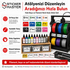 Hobi Boya ve Filament Renk Kodu Etiket Seti