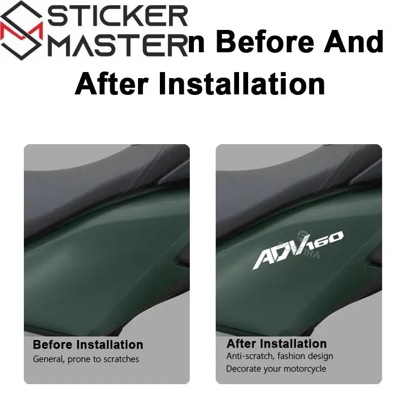 Honda ADV160 Sticker Seti | 2023-2025 Crossover Yan Grenaj Logosu - Sticker Master