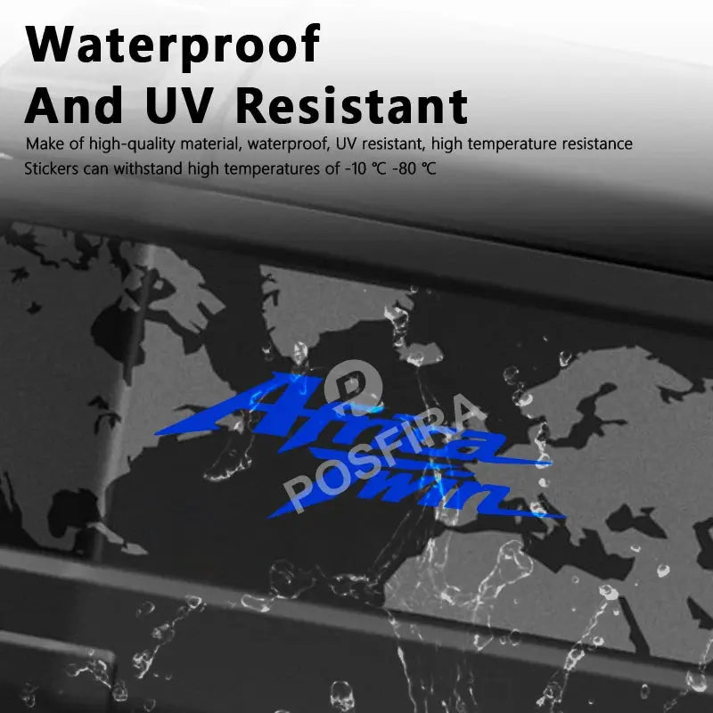 Honda Africa Twin Sticker | CRF1000L ve CRF1100L Uyumlu Yan Grenaj Yazısı Sticker Master