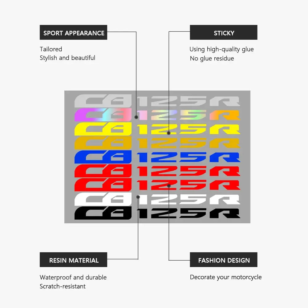 Sticker Master Honda CB125R Sticker Set Motor Çıkartma Etiket - Sticker Master